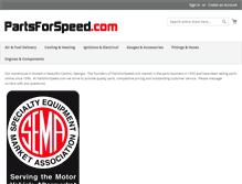 Tablet Screenshot of partsforspeed.com